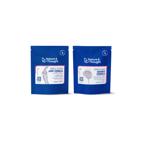 [Return] Two blue packages of Nature & Thought supplements