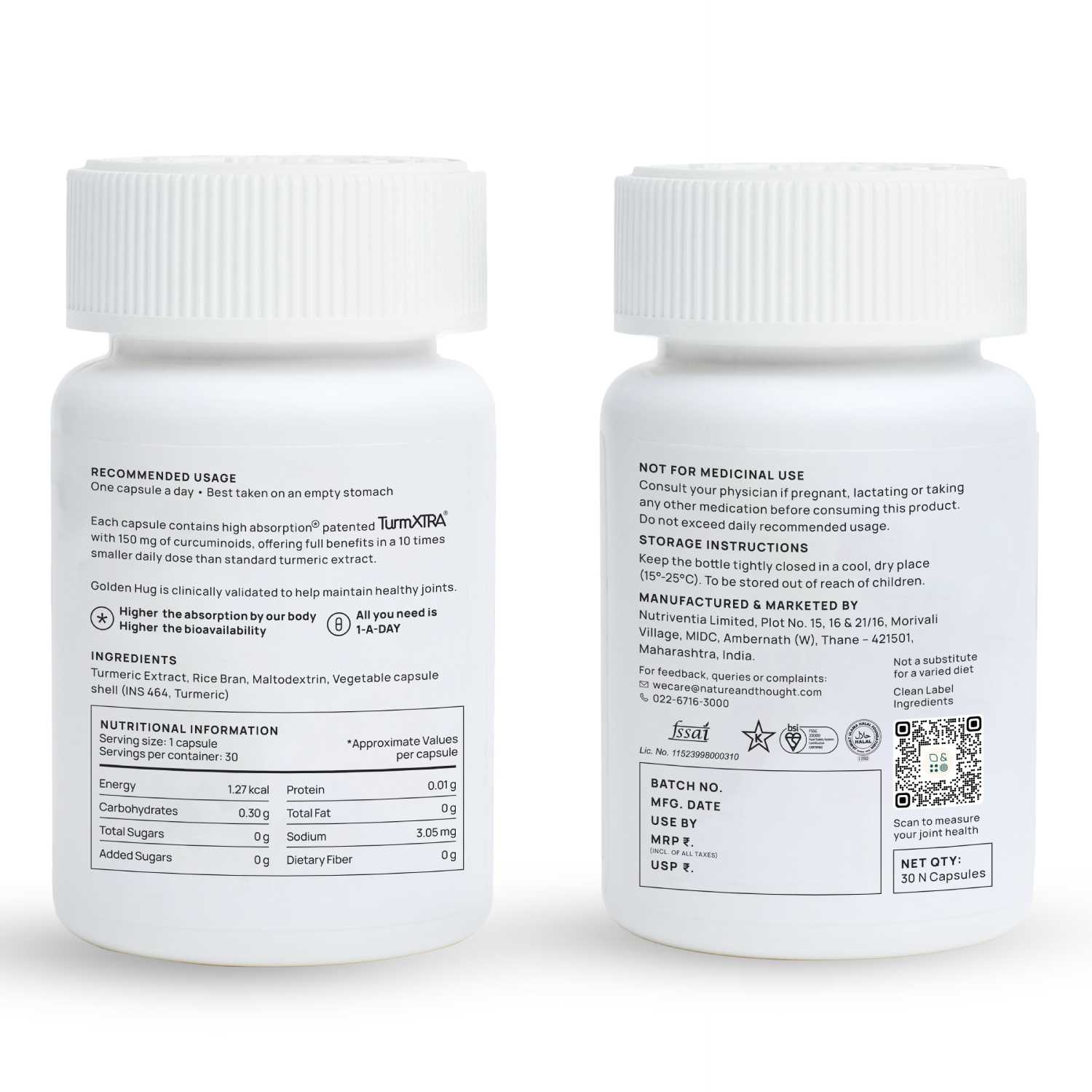 Nutritional Info backlabel