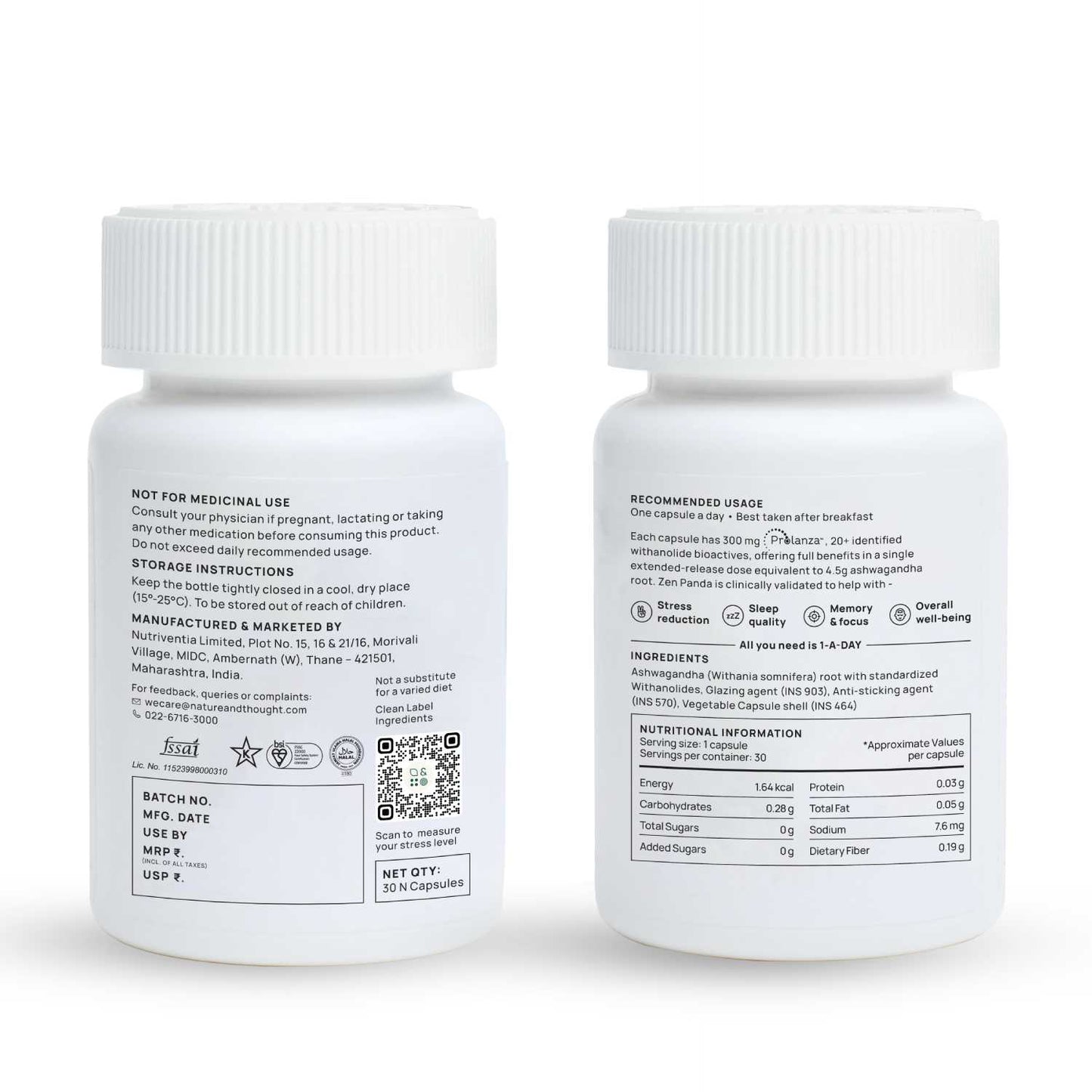 Nutritional Info backlabel