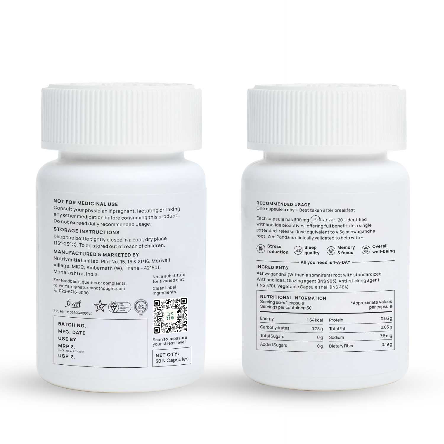 Nutritional Info backlabel