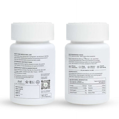 Nutritional Info backlabel