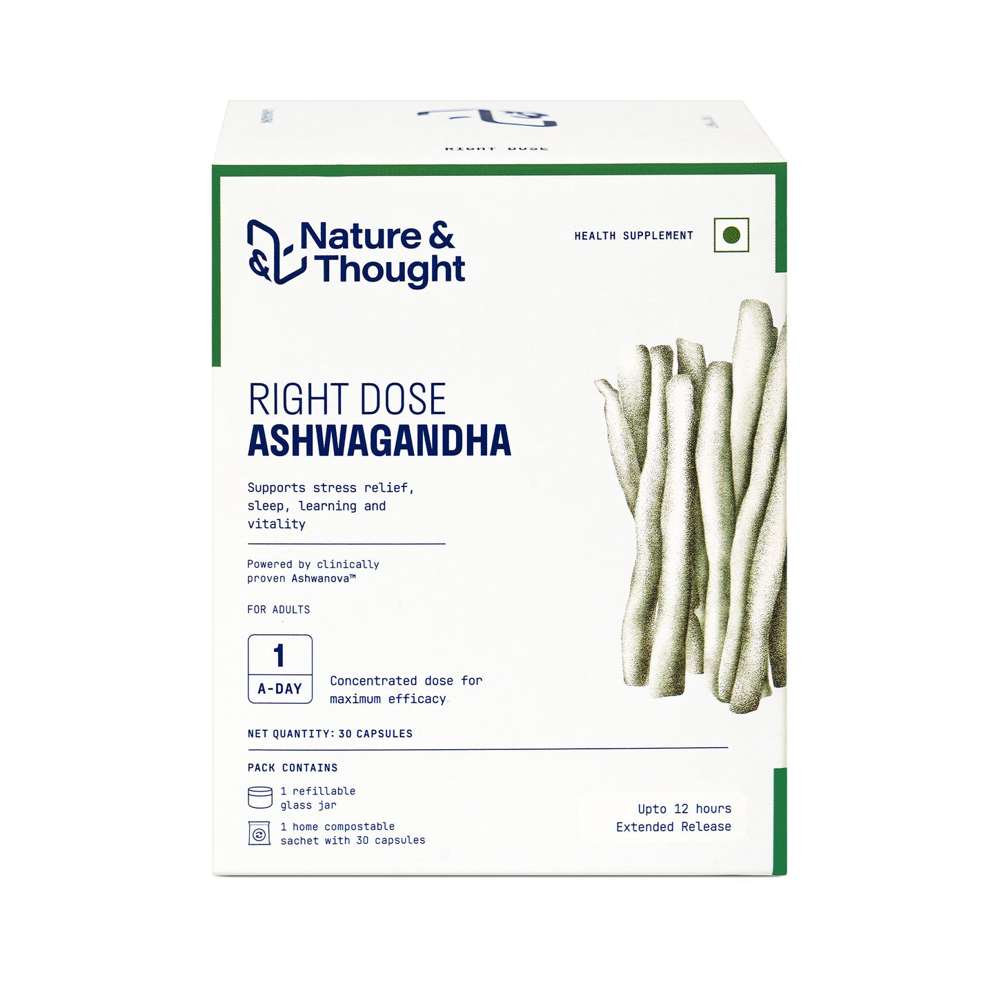 RIGHT DOSE ASHWAGANDHA (Ashwanova™ 500 mg)
