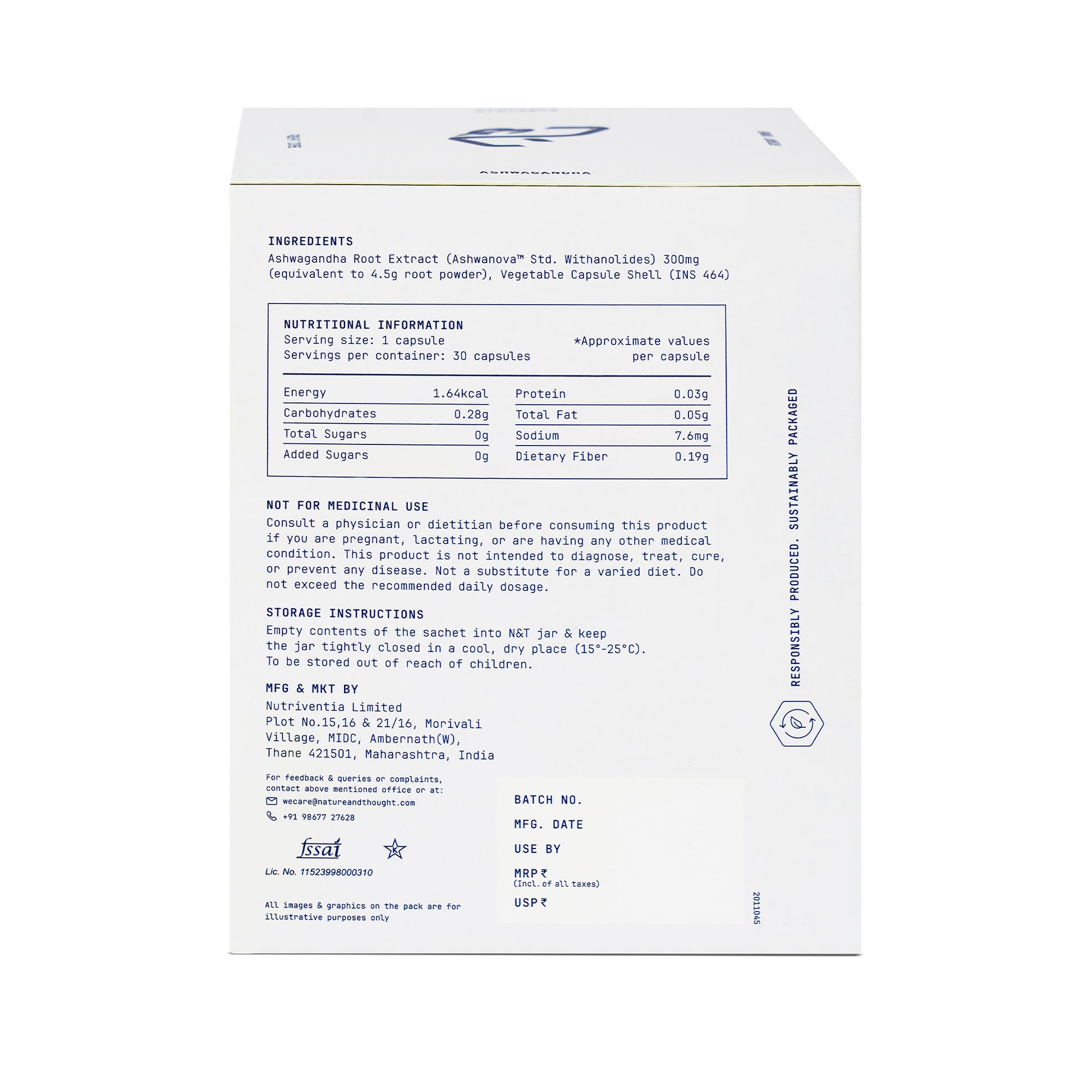 Regulatory back panel