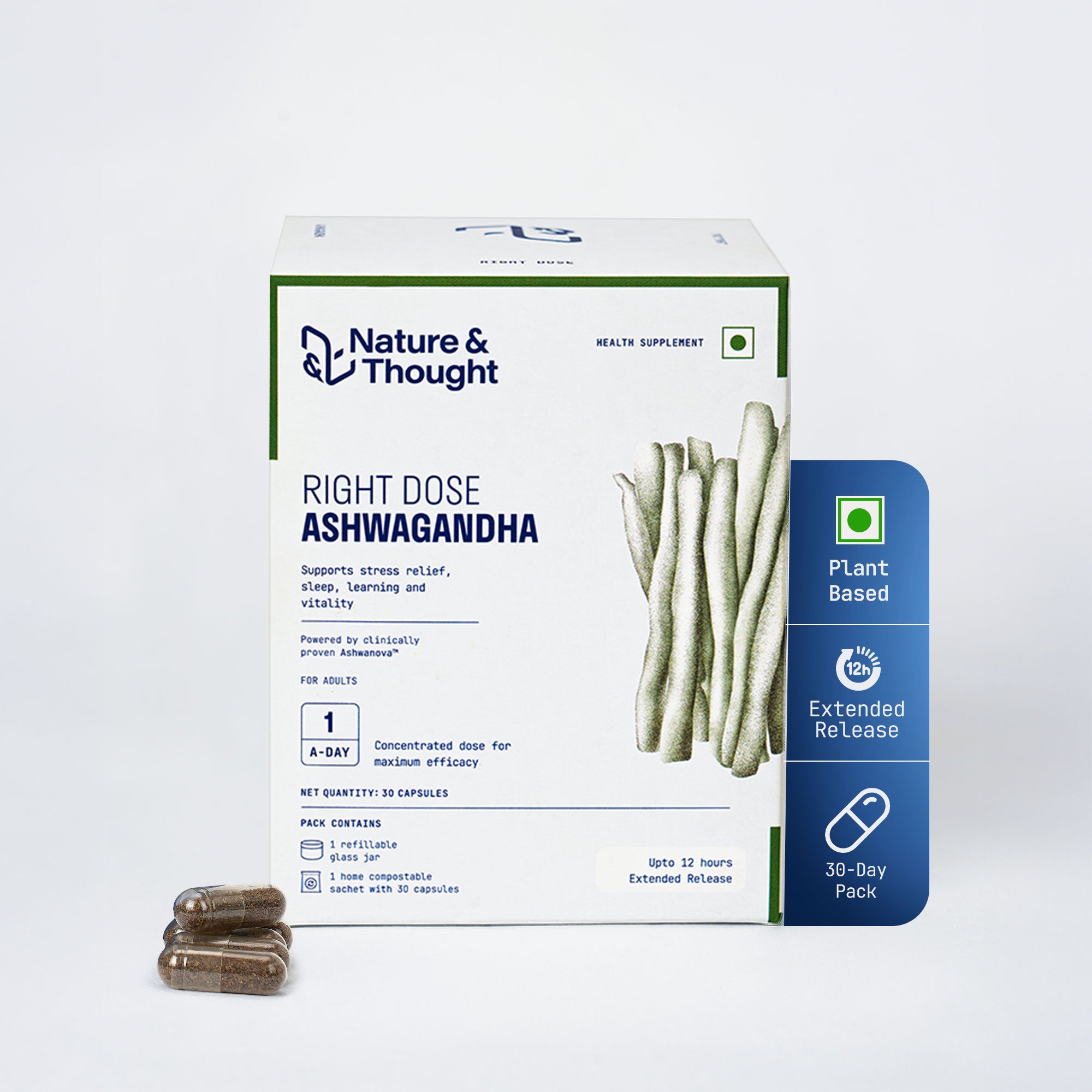 RIGHT DOSE ASHWAGANDHA (Ashwanova™ 500 mg)