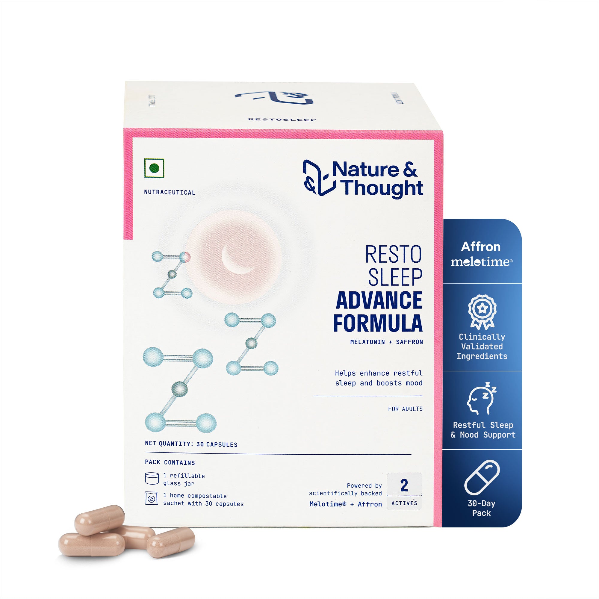 RESTO SLEEP ADVANCED FORMULA (Melotime™ SR + Affron)