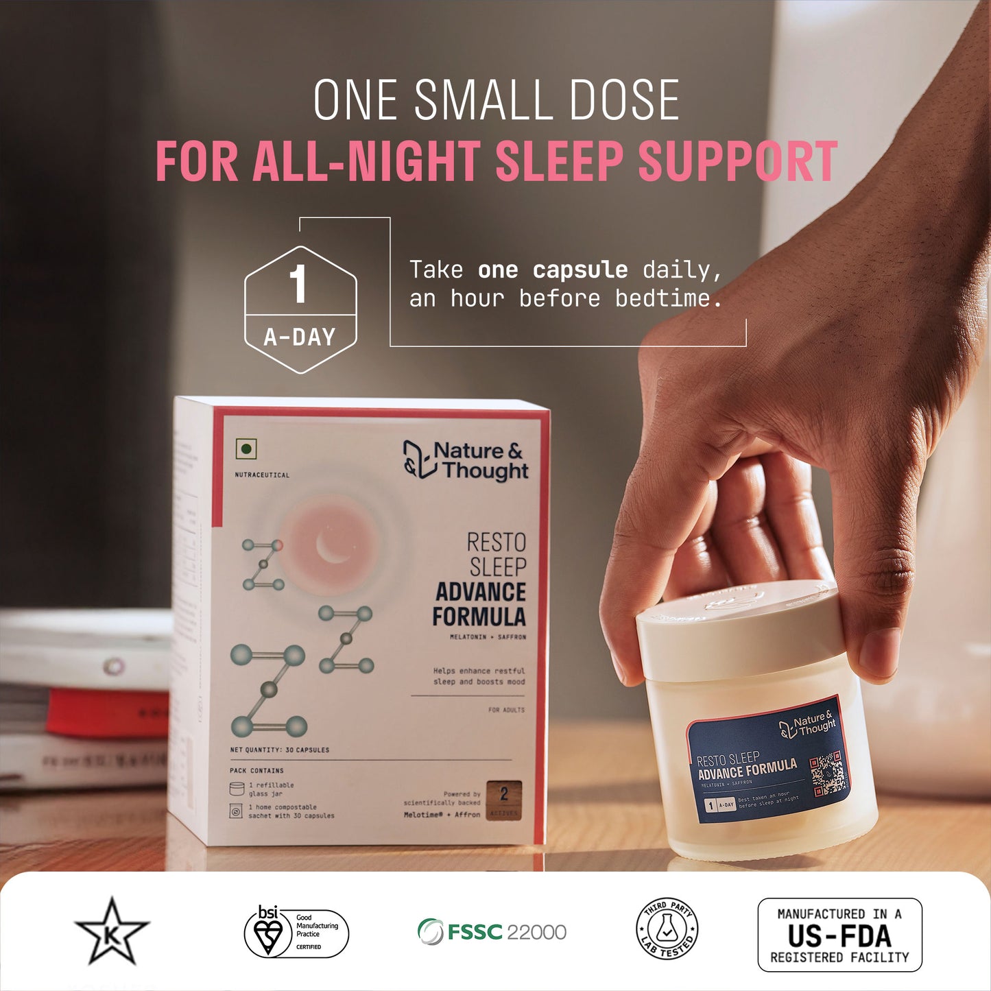 RESTO SLEEP ADVANCED FORMULA (Melotime™ SR + Affron)