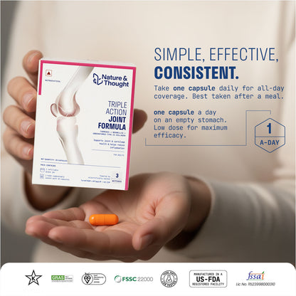 TRIPLE ACTION JOINT FORMULA (UC-II® + Aflapin® + TurmXTRA®)