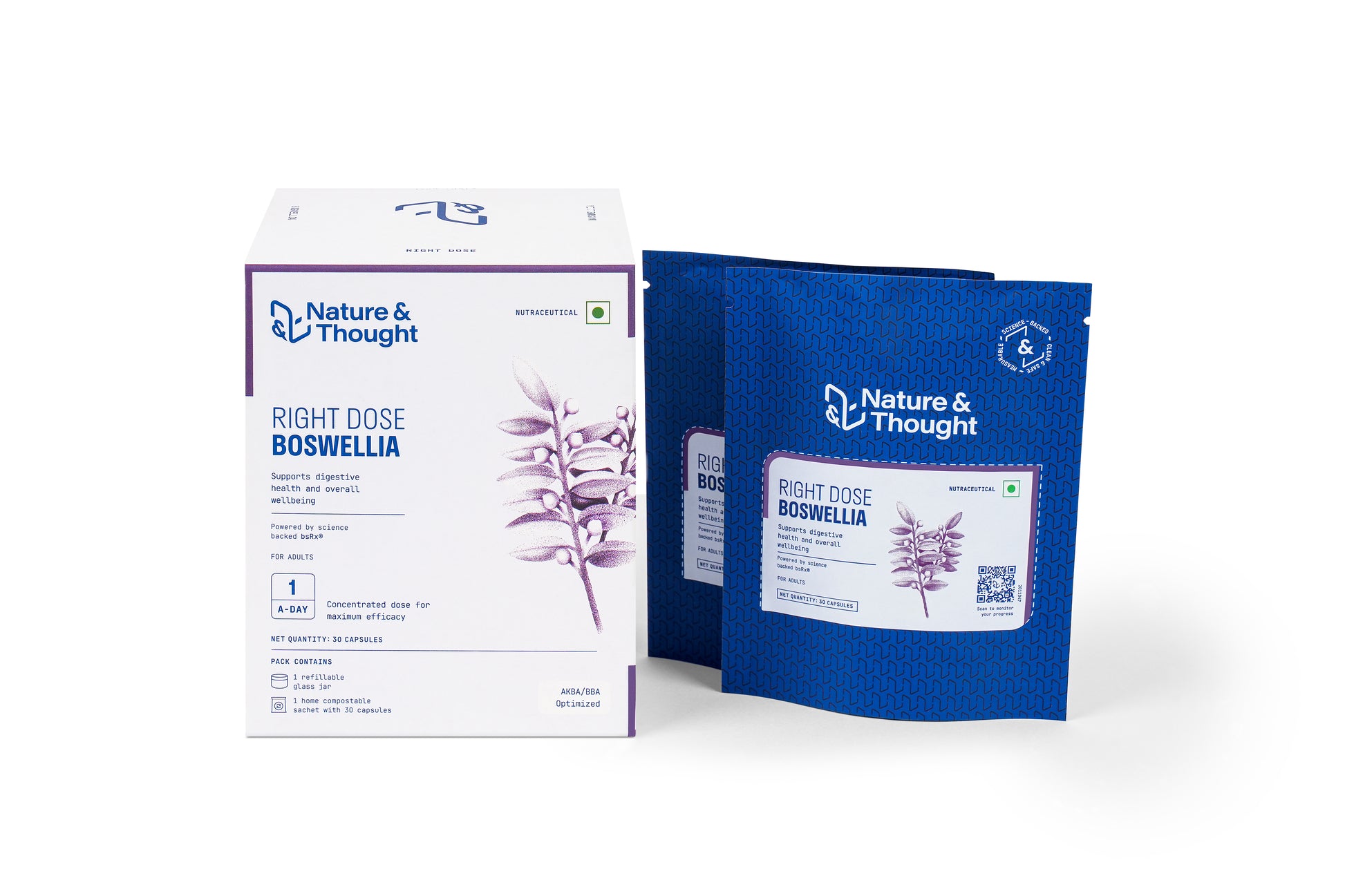 Nature & Thought Boswellia product packaging on a white background