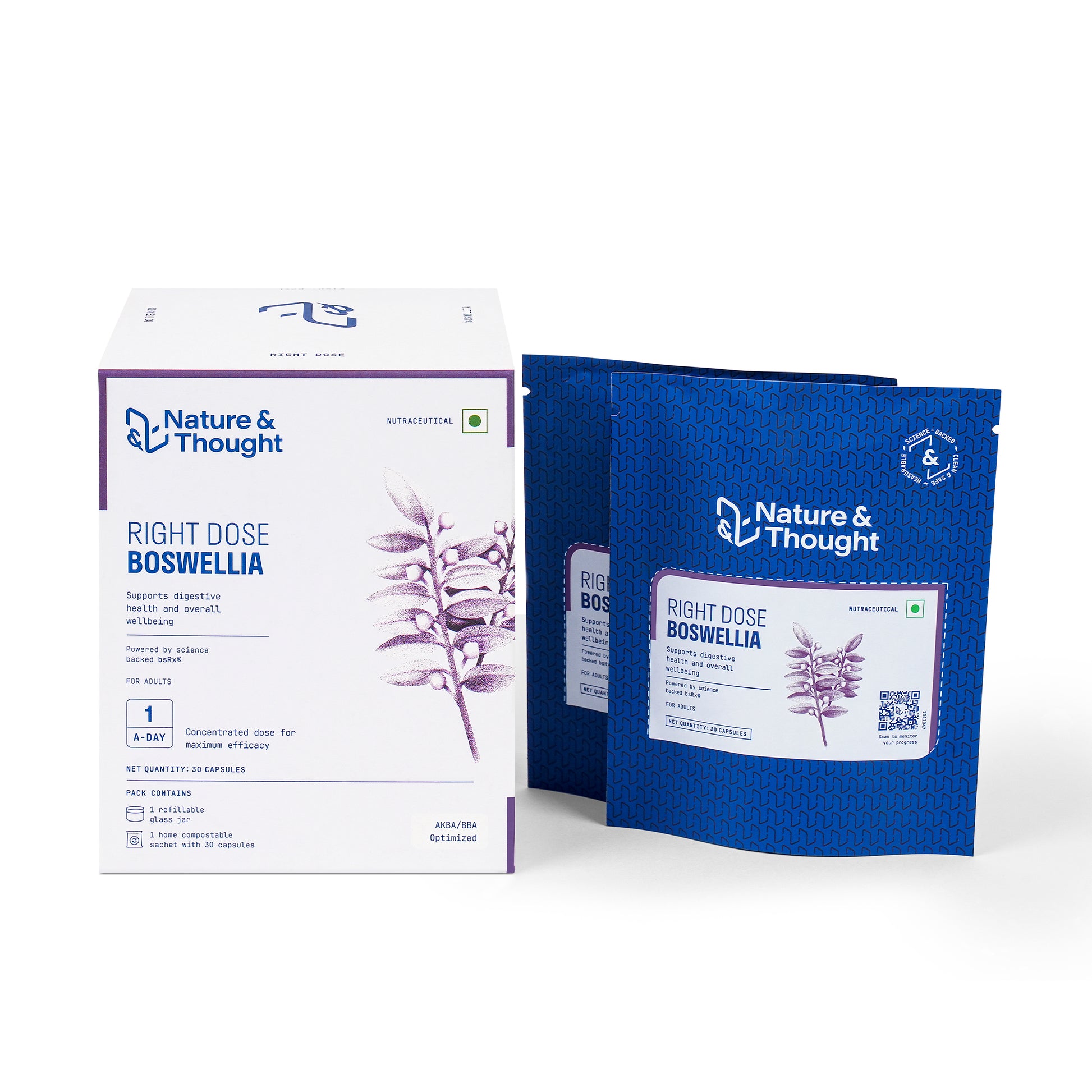 Nature & Thought Boswellia product packaging on a white background
